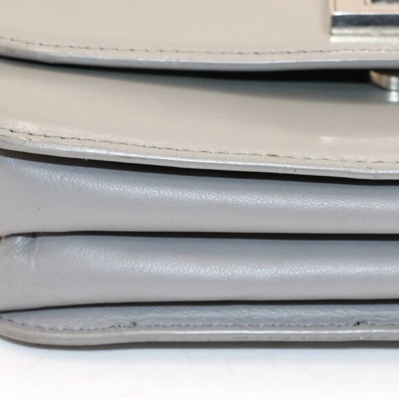 Balenciaga B Small Shiny Leather Handbag - Grey - Picture 7 of 15